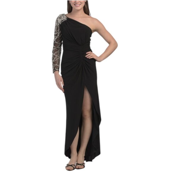 MAC DUGGAL One Shoulder Embellished Gown - Picture 1 of 5